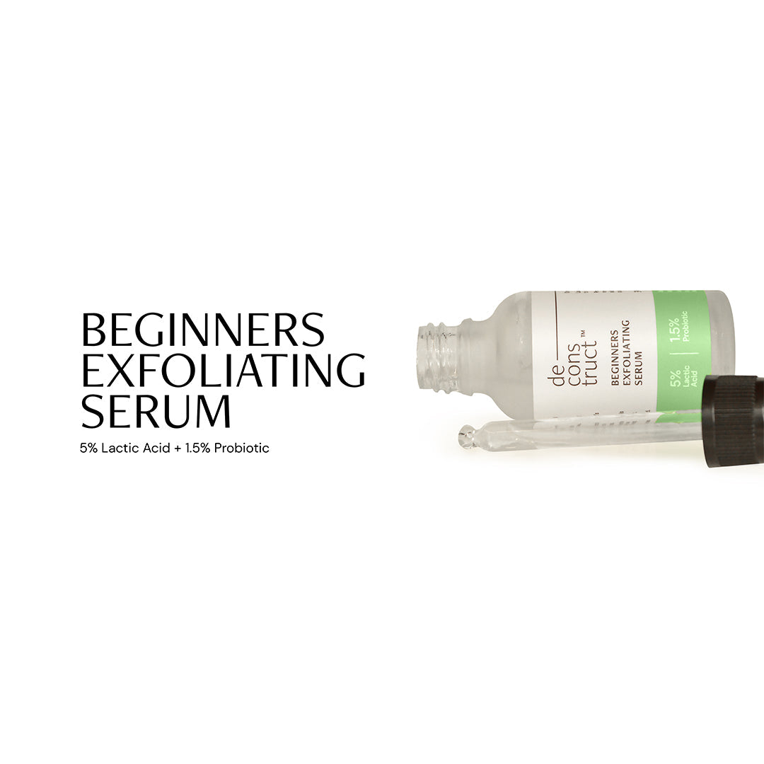 Buy Deconstruct Beginners Exfoliating Serum with 5% Lactic Acid & 1.5% Probiotics | Vanity Wagon