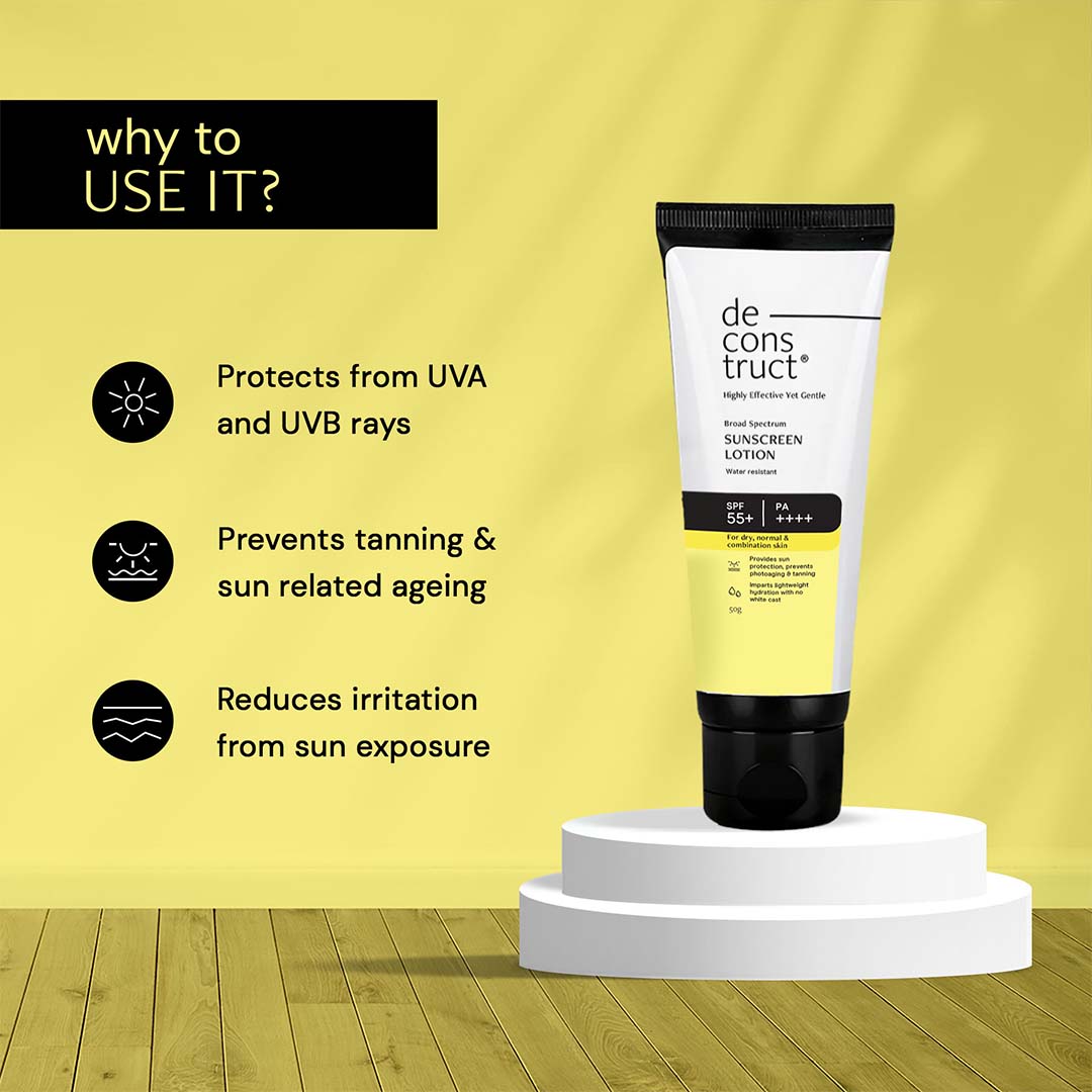 Buy | Deconstruct Sunscreen Lotion - SPF 55+ and PA ++++