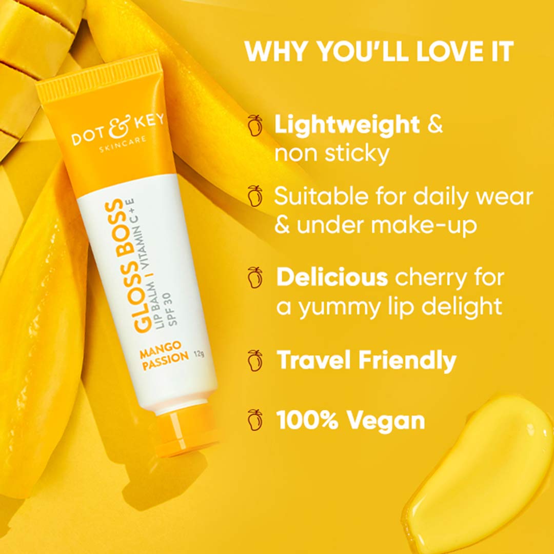 Vanity Wagon | Buy Dot & Key Mango Passion Lip Balm SPF30 with Vitamin C & E