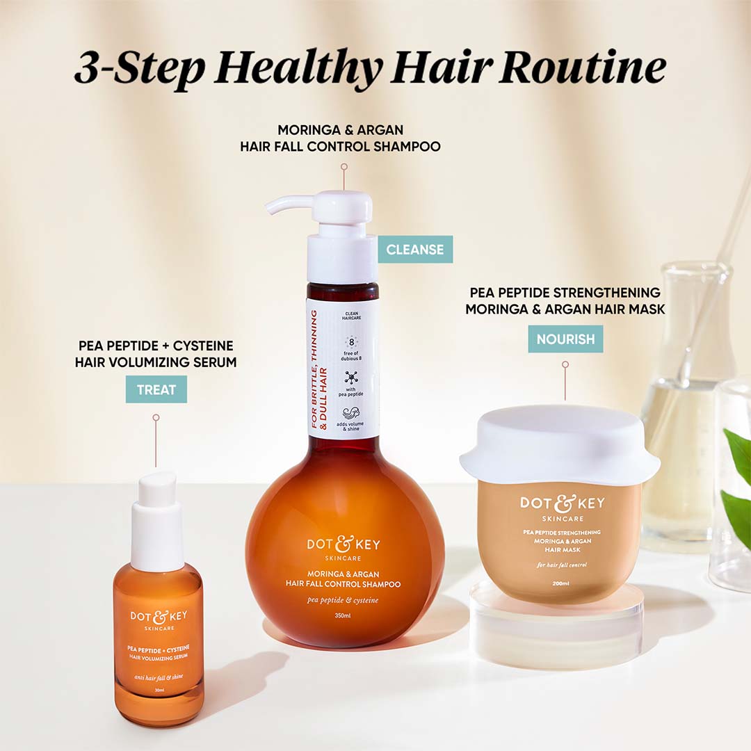 Vanity Wagon | Buy Dot & Key Moringa & Argan Hair Fall Control Shampoo with Pea Peptide & Cysteine
