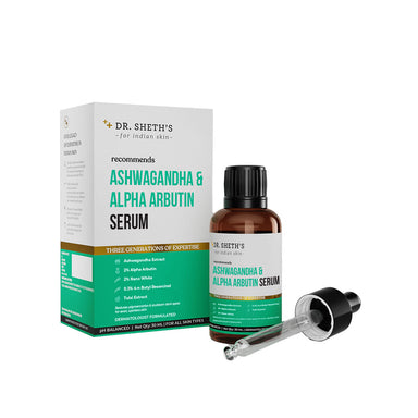 Vanity Wagon | Buy Dr. Sheth’s Ashwagandha & Alpha Arbutin Serum with Tulsi Extract