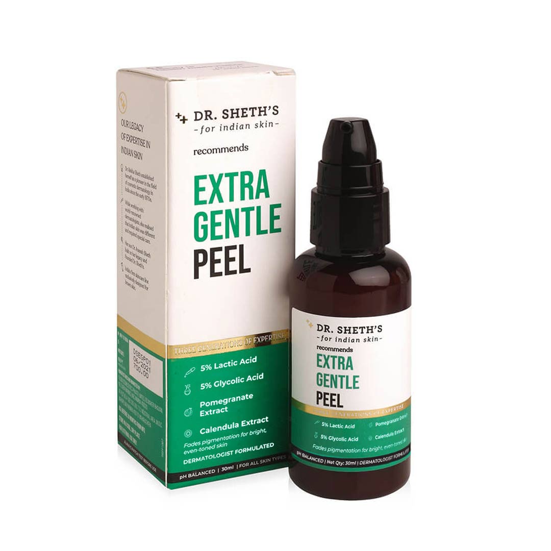 Vanity Wagon | Buy Dr. Sheth's Extra Gentle Peel with Lactic Acid, Glycolic Acid & Pomegranate Extract