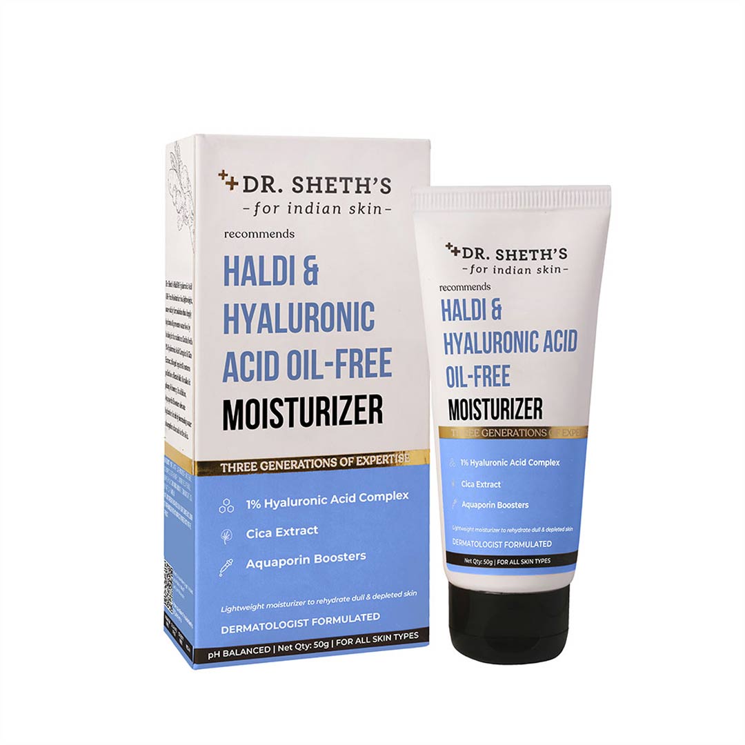 Vanity Wagon | Buy Dr. Sheth’s Haldi & Hyaluronic Acid Oil Free Moisturizer with Cica & Aquaporin Boosters