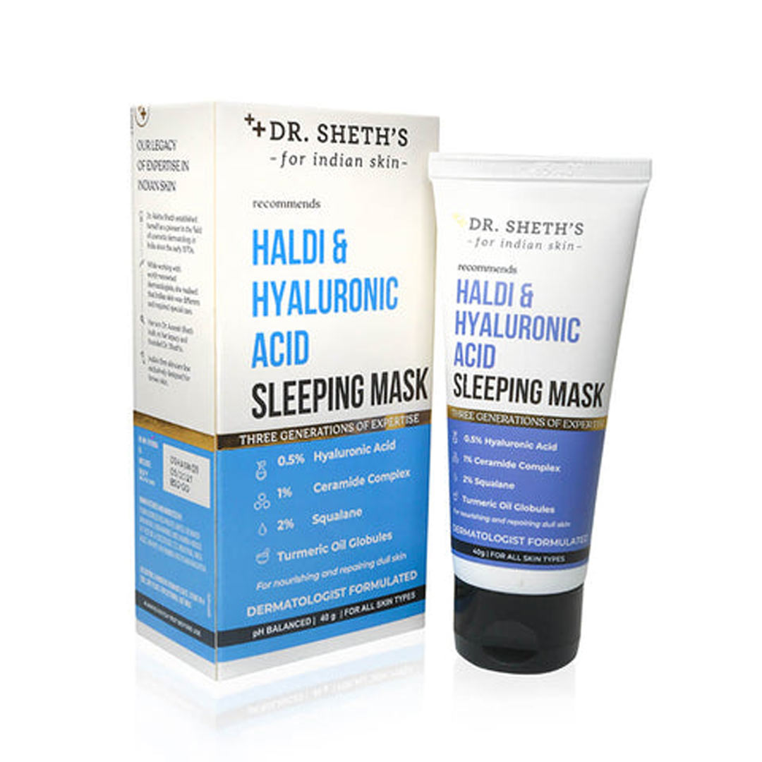 Vanity Wagon | Buy Dr. Sheth's Haldi & Hyaluronic Acid Sleeping Mask with Ceramide & Squalane