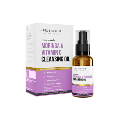 Vanity Wagon | Buy Dr. Sheth's Moringa & Vitamin C Cleansing Oil with Passion Fruit & Ceramide Complex