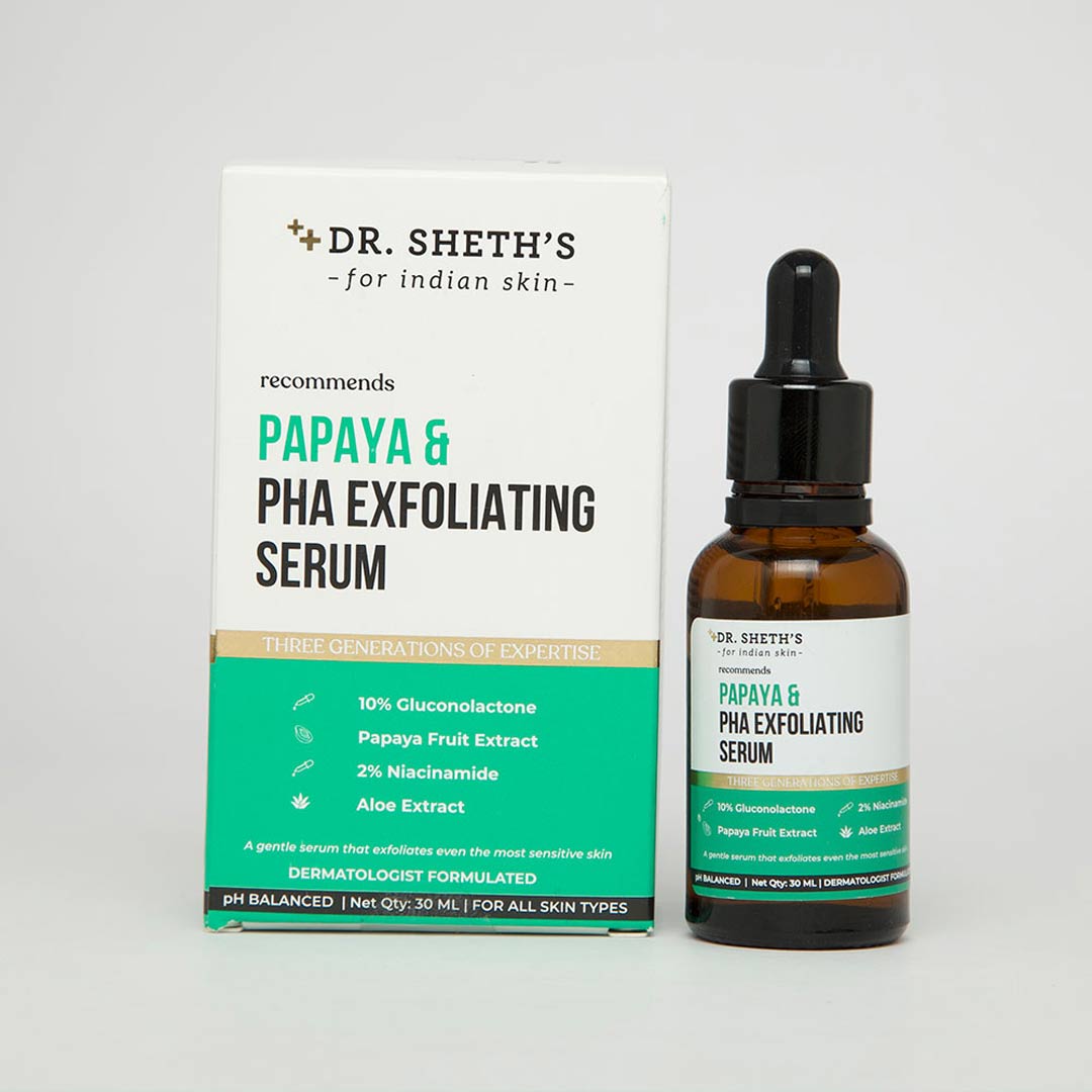 Vanity Wagon | Buy Dr. Sheth's Papaya & PHA Exfoliating Serum with Niacinamide & Aloe Extract