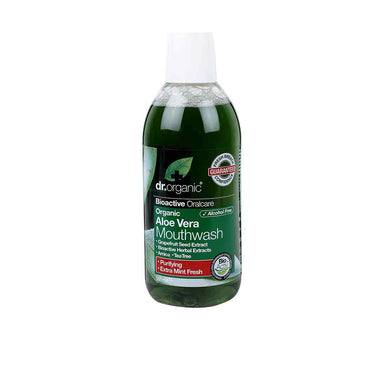 Vanity Wagon | Buy Dr Organic Aloe Vera Mouthwash with Tea Tree & Grapefruit