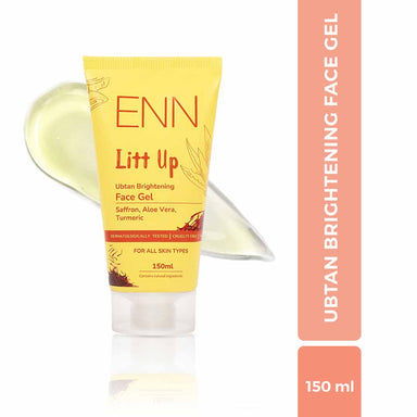 Vanity Wagon | Buy ENN Litt Up Ubtan Brightening Face Gel with Saffron, Aloe Vera & Turmeric