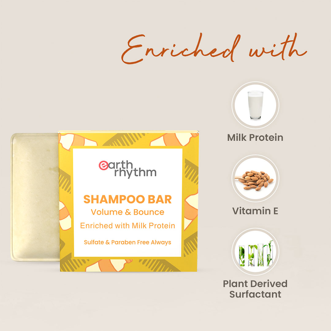 Vanity Wagon | Buy Earth Rhythm Milk Protein Shampoo Bar for Volume & Bounce