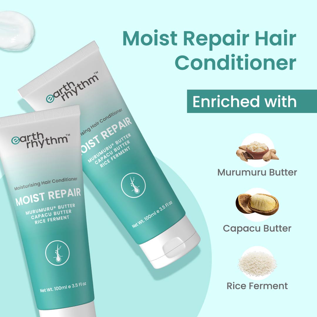 Vanity Wagon | Buy Earth Rhythm Moist Repair Hair Conditioner with Murumuru Butter & Capacu Butter