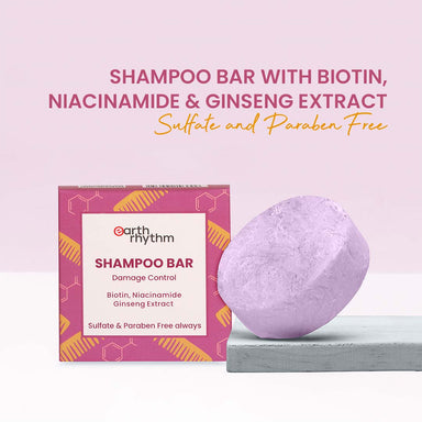 Vanity Wagon | Buy Earth Rhythm Shampoo Bar With Biotin, Niacinamide & Ginseng Extract