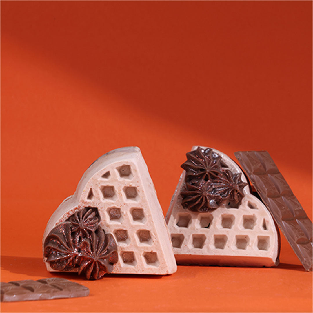 Vanity Wagon | Buy Earthhium Double Layered Chocolate Cinnamon Waffle soap