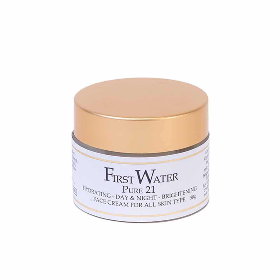 First Water Pure 21, Hydrating - Brightening Face Cream  For All Skin Types -1