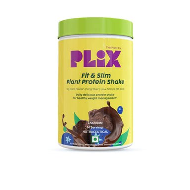 Vanity Wagon | Buy Plix Fit & Slim Plant Protein Shake with 12G Protein, 5.2G Fiber, 6 Fruits & Veggies for Weight Management