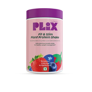 Vanity Wagon | Buy Plix Fit & Slim Plant Protein Shake with 12G Protein, 5.2G Fiber, 6 Fruits & Veggies for Weight Management