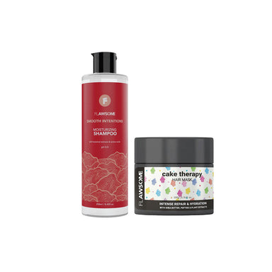 Vanity Wagon | Buy Flawsome Smooth Intentions Shampoo & Cake Therapy Hair Mask Combo
