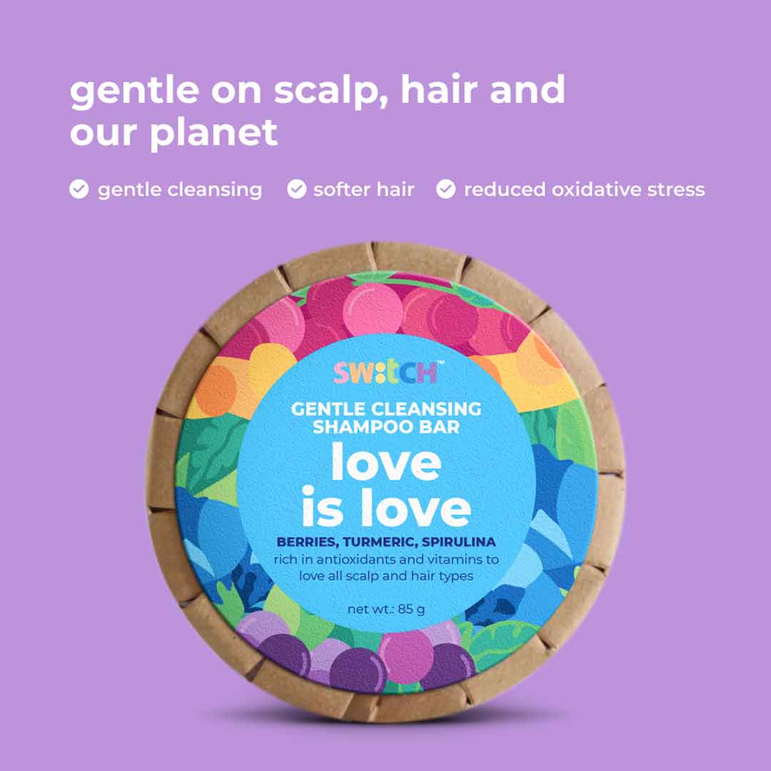 Vanity Wagon | Buy The Switch Fix Gentle Cleansing Love is Love Shampoo Bar