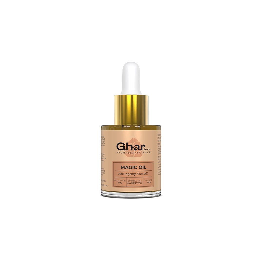 Vanity Wagon | Buy Ghar Soaps Anti Ageing Ayurvedic Face oil for Glowing Skin