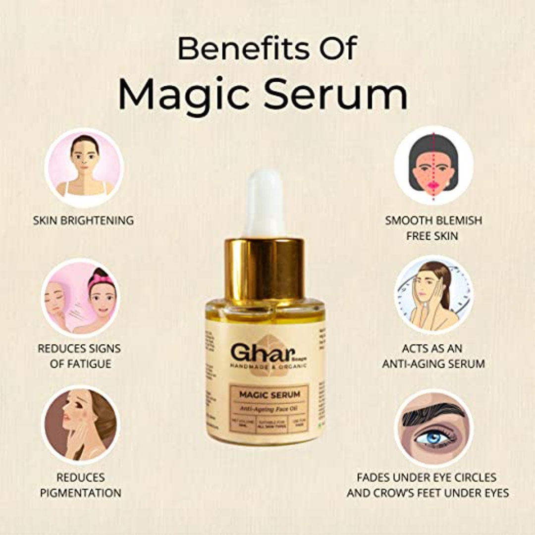 Vanity Wagon | Buy Ghar Soaps Anti Ageing Ayurvedic Face oil for Glowing Skin