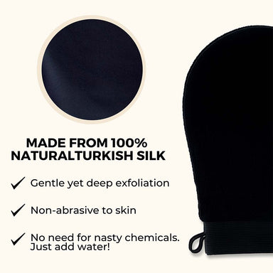 Vanity Wagon | Buy Ghar Soaps Exfoliating Bath Glove, Black
