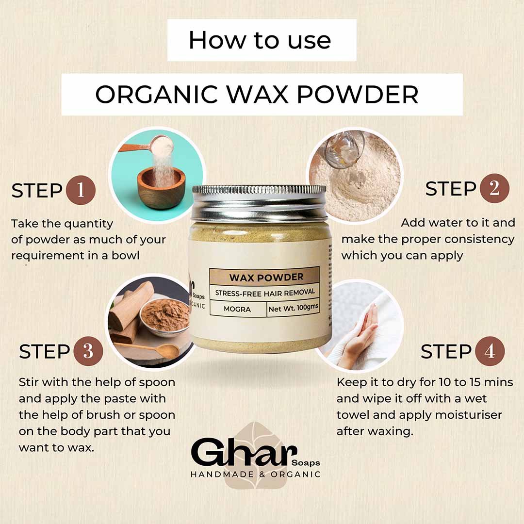 Vanity Wagon | Buy Ghar Soaps Organic Wax Powder For Hair Removal