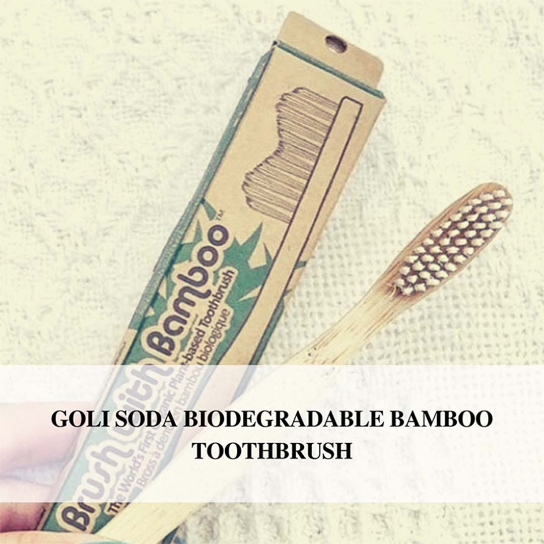 Vanity Wagon | Buy Goli Soda Bamboo Toothbrush Bpa-Free, Vegan, Verified Non Toxic  Adult