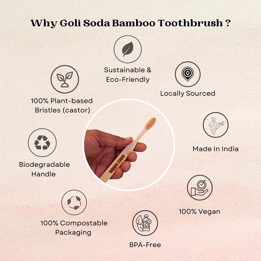 Vanity Wagon | Buy Goli Soda Bamboo Toothbrush For Kids