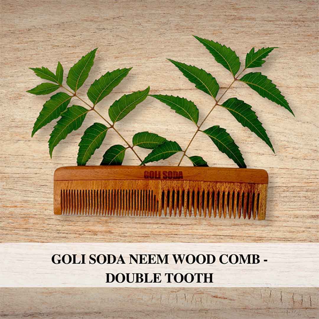 Vanity Wagon | Buy Goli Soda Neem Wood Comb Double Tooth
