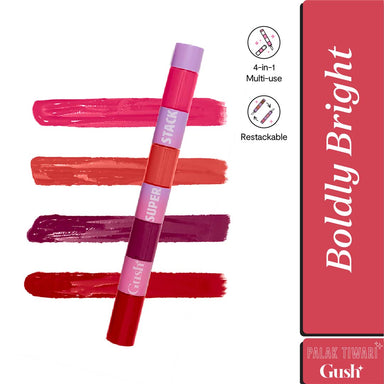 Vanity Wagon | Buy Gush Beauty Retro Glam Lip Kit, Boldly Bright & Brown And Lovely