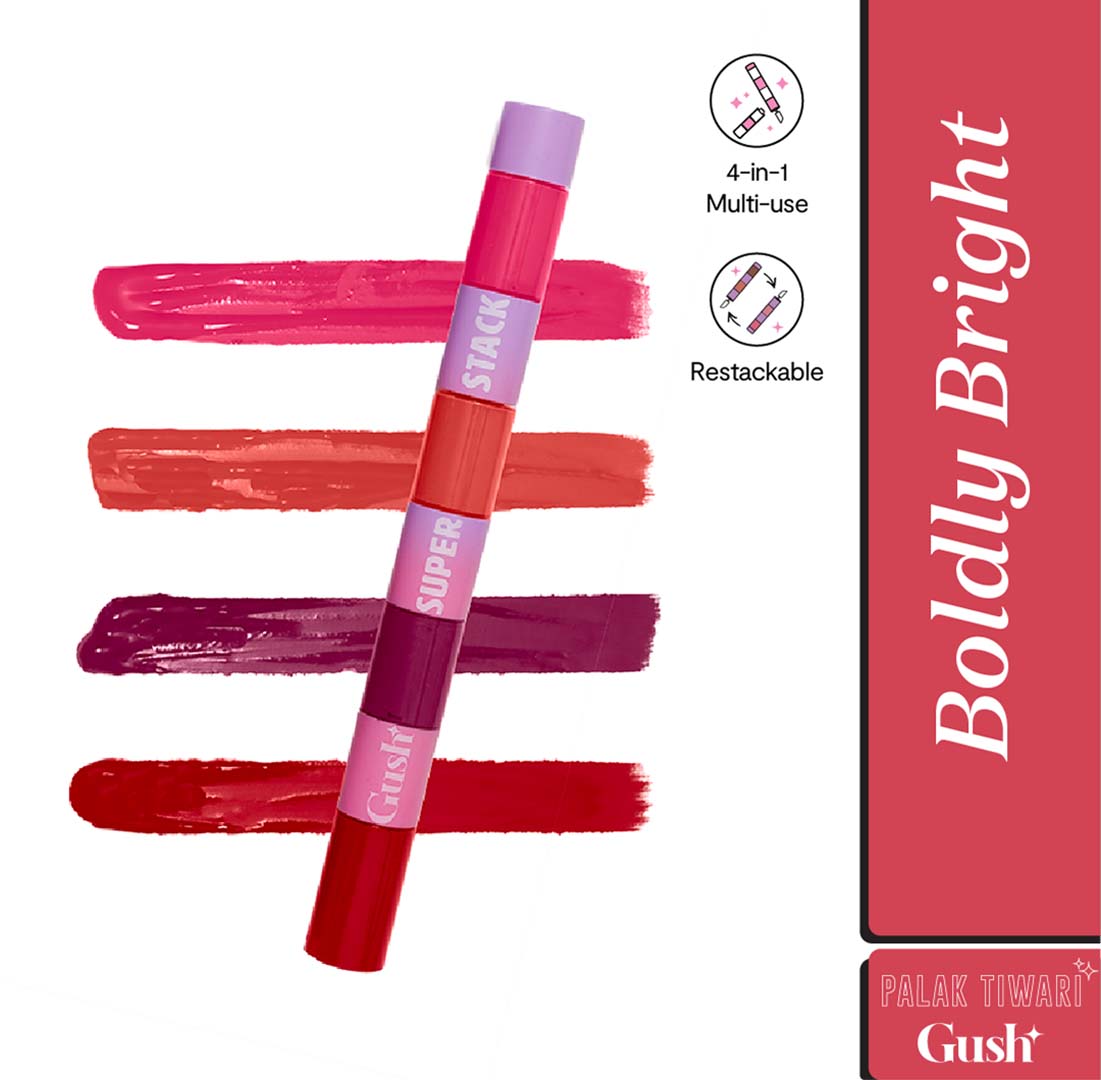 Vanity Wagon | Buy Gush Beauty Retro Glam Lip Kit, Brown And Lovely & Boldly Bright