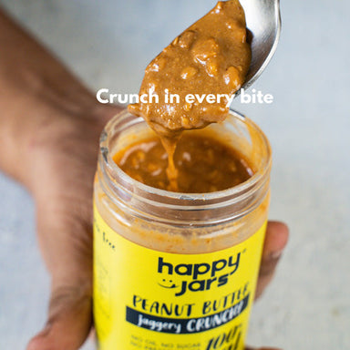 Vanity Wagon | Buy Happy Jars Jaggery Crunchy Peanut Butter