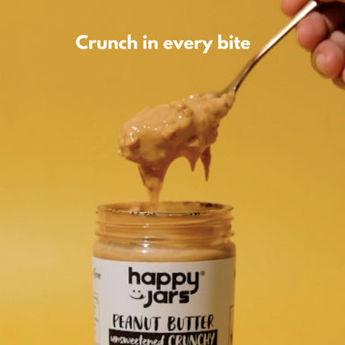 Vanity Wagon | Buy Happy Jars Unsweetened Crunchy Peanut Butter