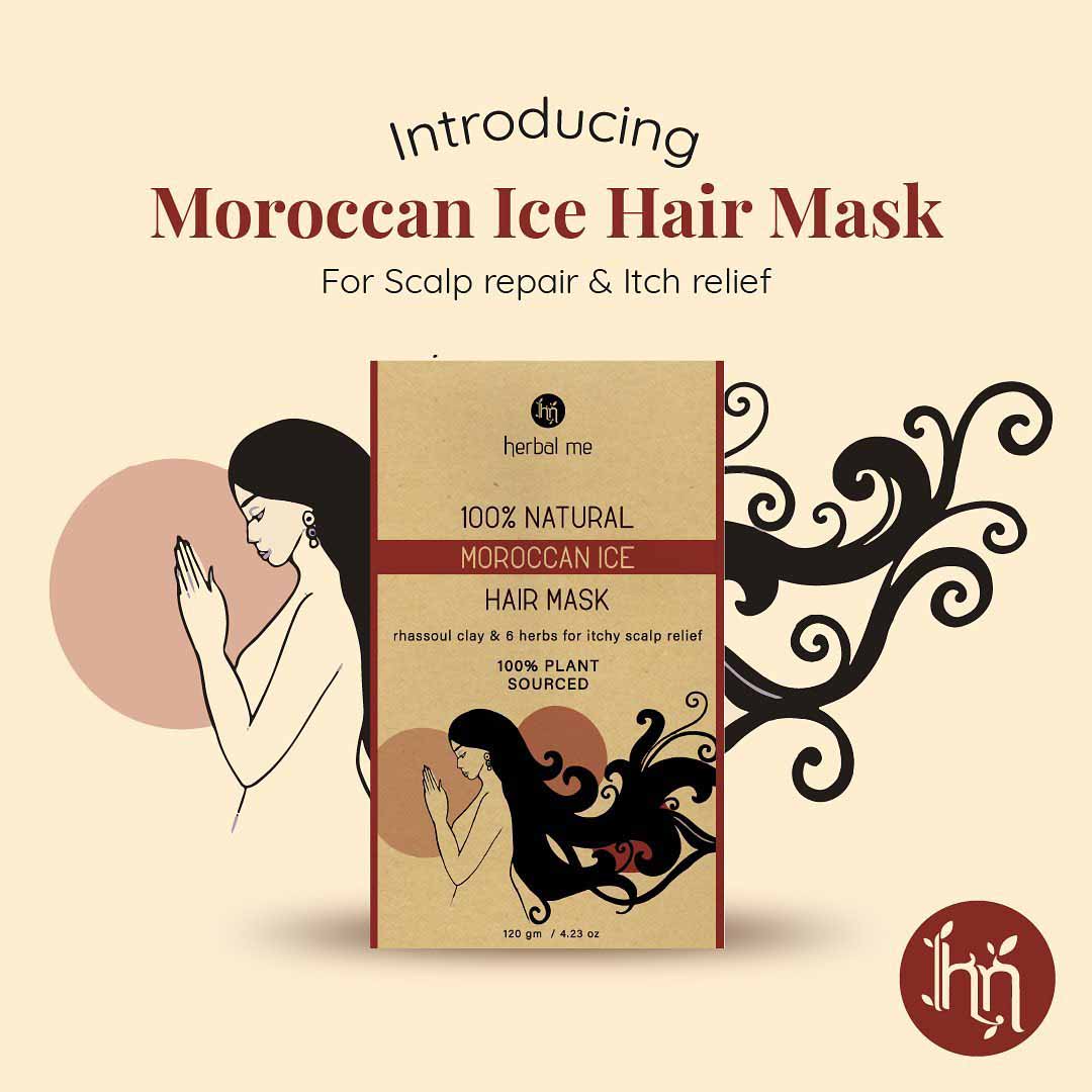Vanity Wagon | Buy Herbal Me Moroccan Ice Natural Hair Mask with Rhassoul Clay