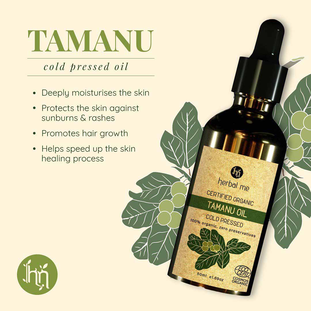 Vanity Wagon | Buy Herbal Me Organic Cold Pressed Tamanu Oil