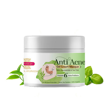 Vanity Wagon | Buy Inveda Anti Acne Gel Cream Masque with Niacinamide & Tea Tree