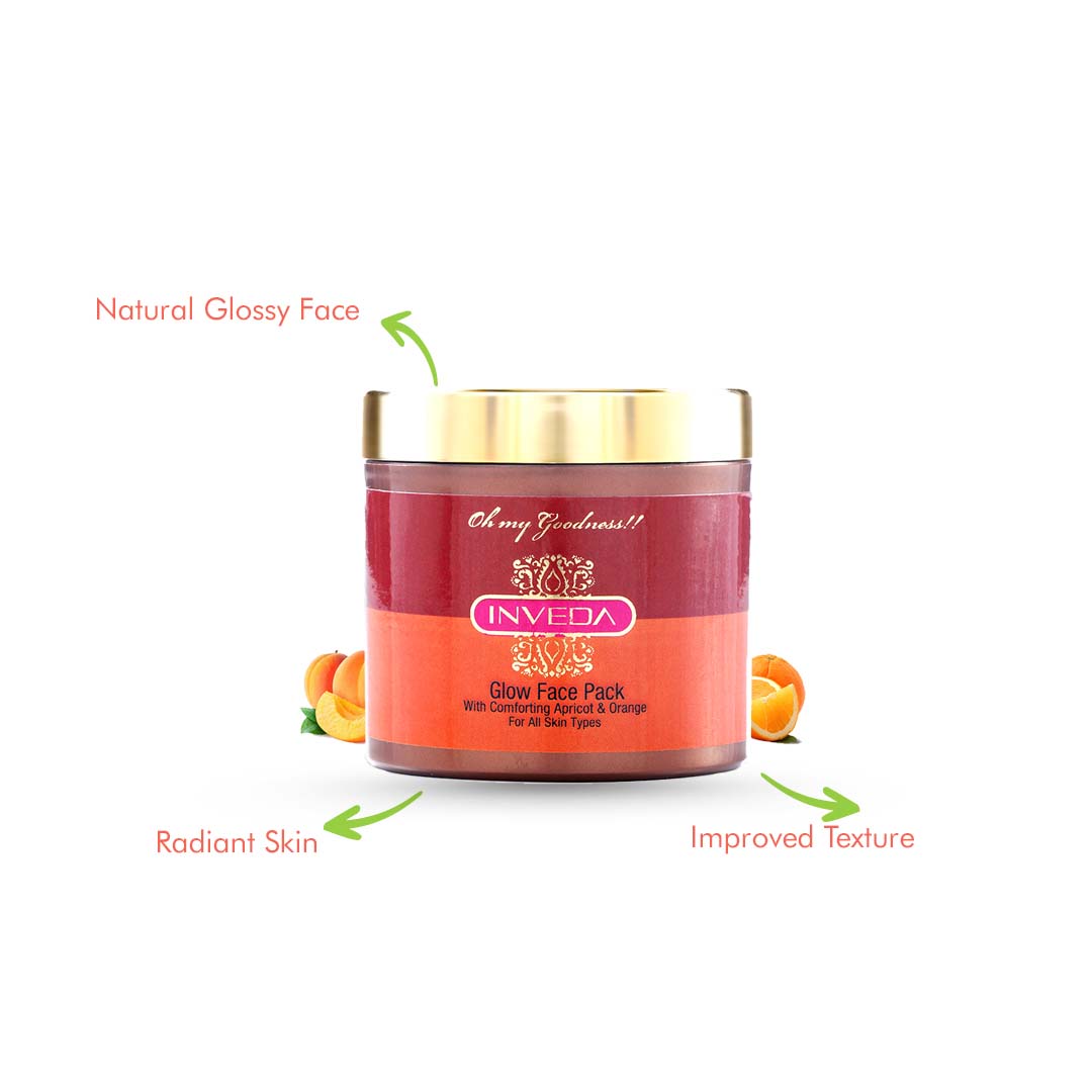 Inveda Glow Face Pack with Apricot & Orange