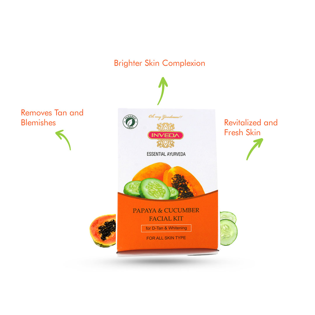 Inveda Papaya & Cucumber Facial Kit