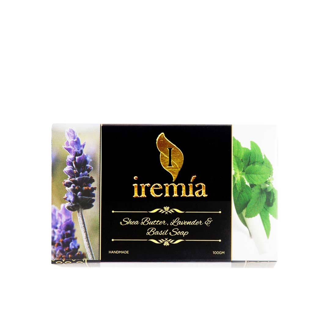 Iremia Shea Butter, Lavender and Basil Soap Bar -1