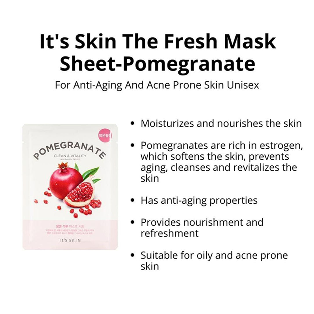 Vanity Wagon | Buy It's Skin The Fresh Mask Sheet, Pomegranate