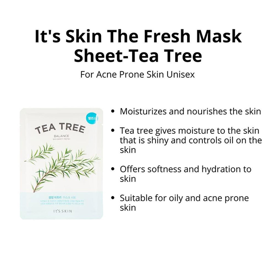 Vanity Wagon | Buy It's Skin The Fresh Mask Sheet, Tea Tree