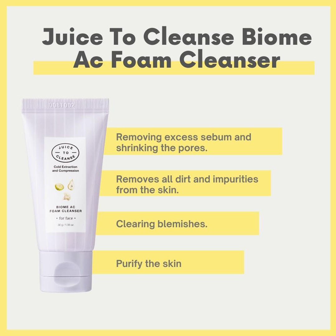Vanity Wagon | Buy Juice To Cleanse Biome AC Foam Cleanser