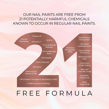 Vanity Wagon | Buy Just Herbs 21 Free Nail Paint, Blossom Pink