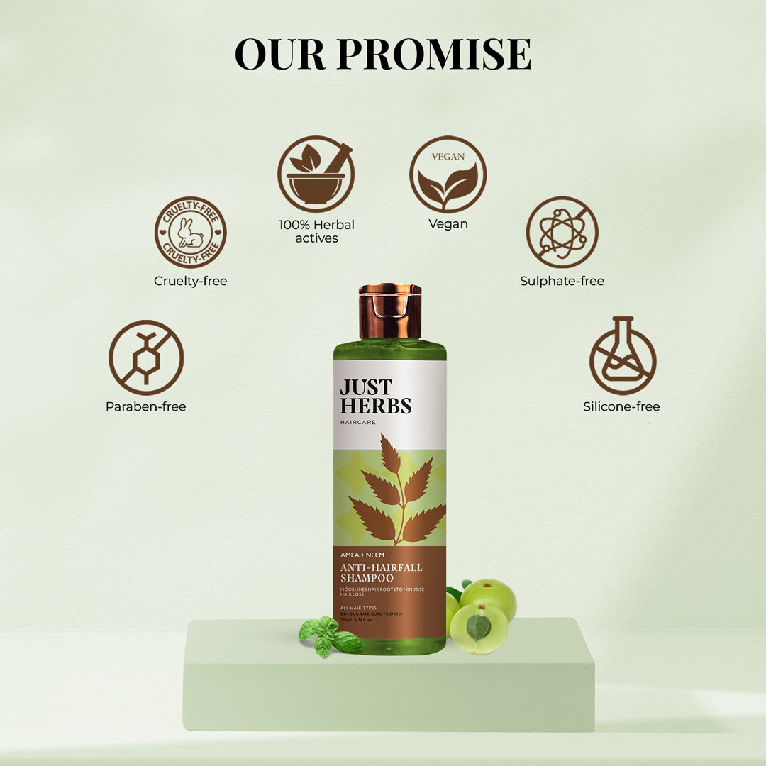 Vanity Wagon | Buy Just Herbs Anti Hairfall Shampoo with Amla & Neem