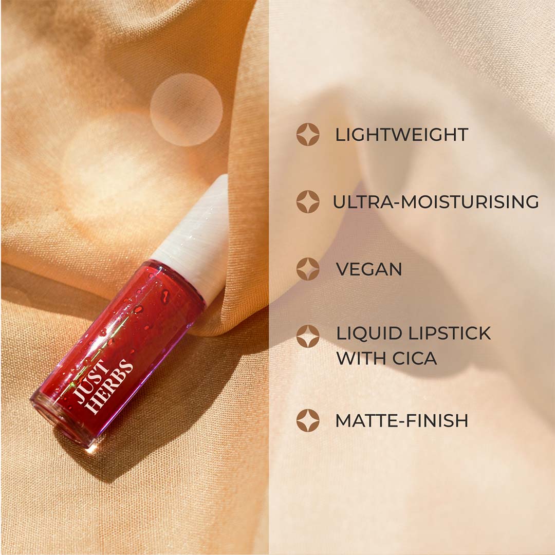 Vanity Wagon | Buy Just Herbs Ayurvedic Liquid Lipstick Kit, Brights & Pinks