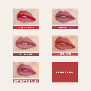 Vanity Wagon | Buy Just Herbs Ayurvedic Liquid Lipstick Kit, Deeps & Reds