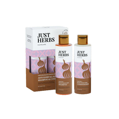 Vanity Wagon | Buy Just Herbs Castor & Black Onion Seed Anti Hair Fall Kit