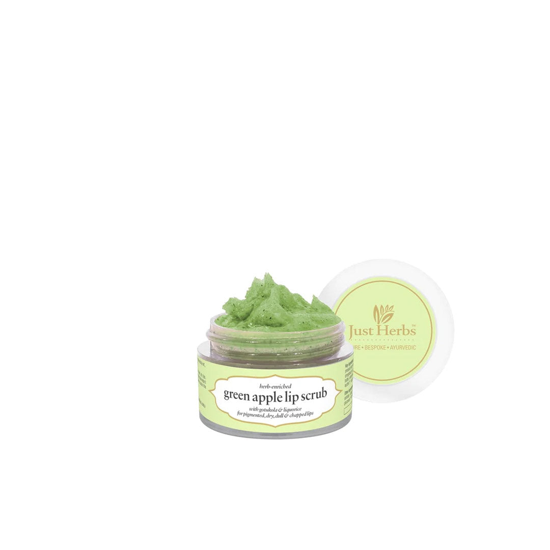 Vanity Wagon | Buy Just Herbs Herb Enriched Green Apple Lip Scrub with Gotukola & Liquorice