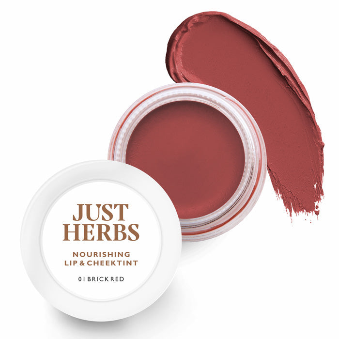 Vanity Wagon | Buy Just Herbs Herb Enriched Lip and Cheek Tint, 01 Brick Red