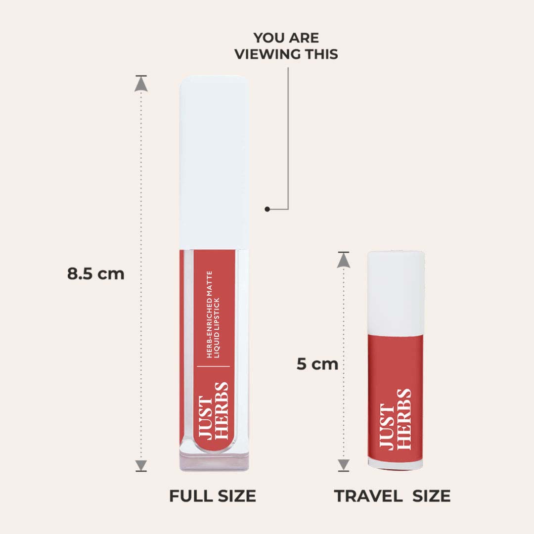 Vanity Wagon | Buy Just Herbs Herb Enriched Matte Liquid Lipstick Kit, Deeps & Reds