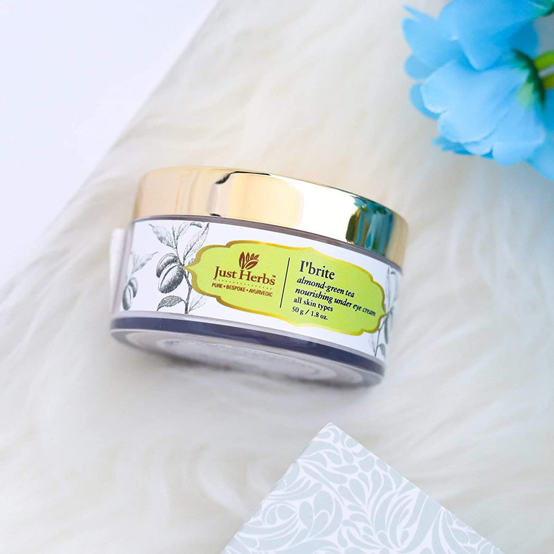 Vanity Wagon | Buy Just Herbs I’brite Nourishing Under Eye Cream with Almond & Green Tea